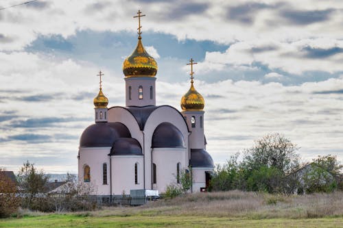 Traditional Church in City Countryside