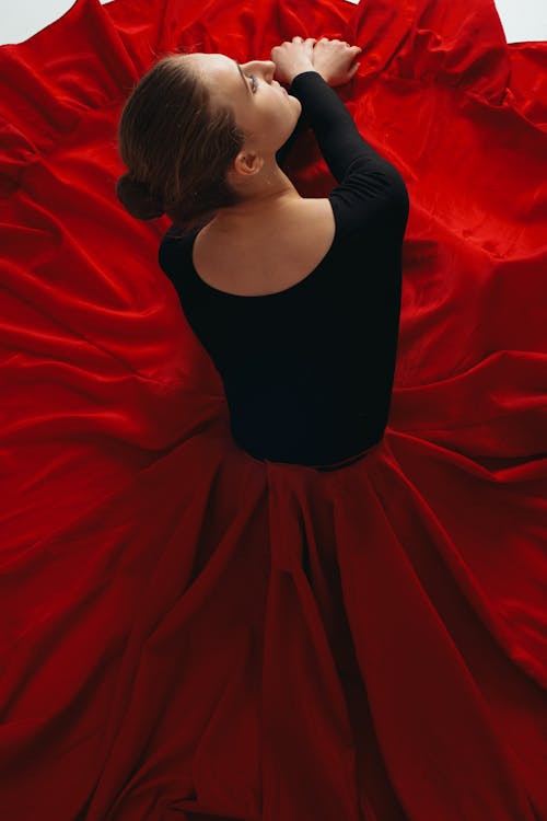 Základová fotografie zdarma na téma červené šaty, elegance, flamenco