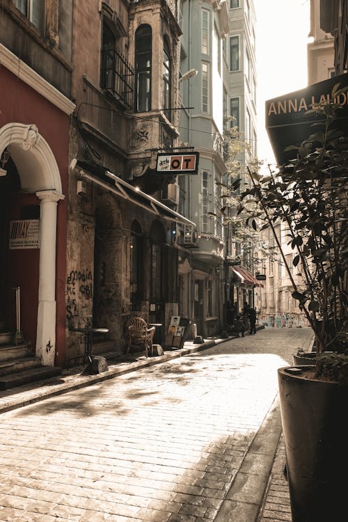 Old Town Cobblestone Street 