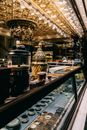 Counter in restaurant with samovar for Sahlep