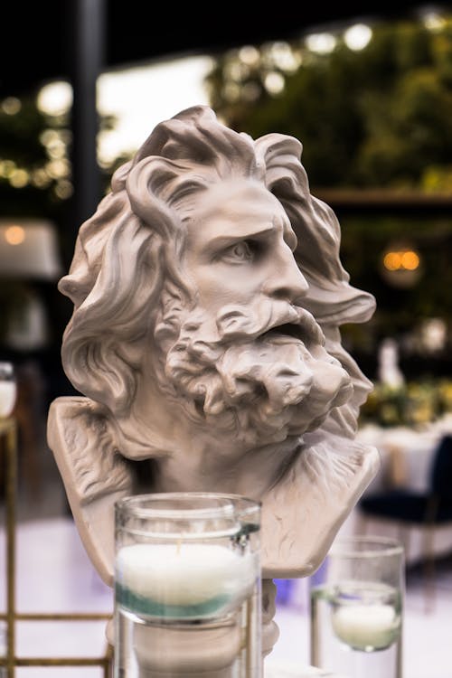 Close-Up Photo of a Gypsum Head