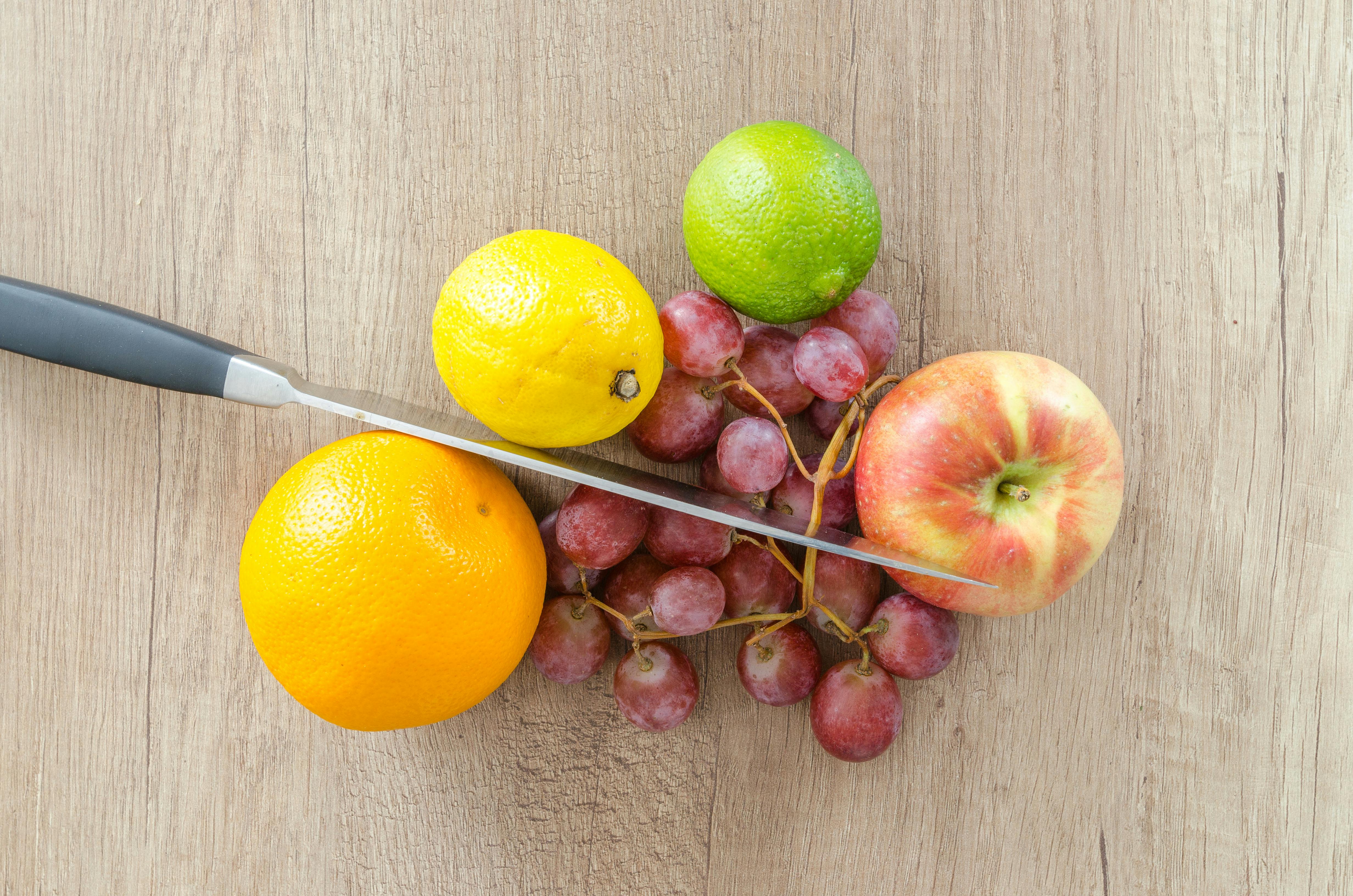 Lemon, Lime, Apple, and Grapes · Free Stock Photo