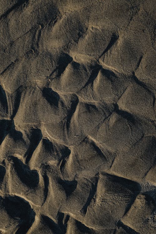Brauner Sand Mit Schwarzem Schatten