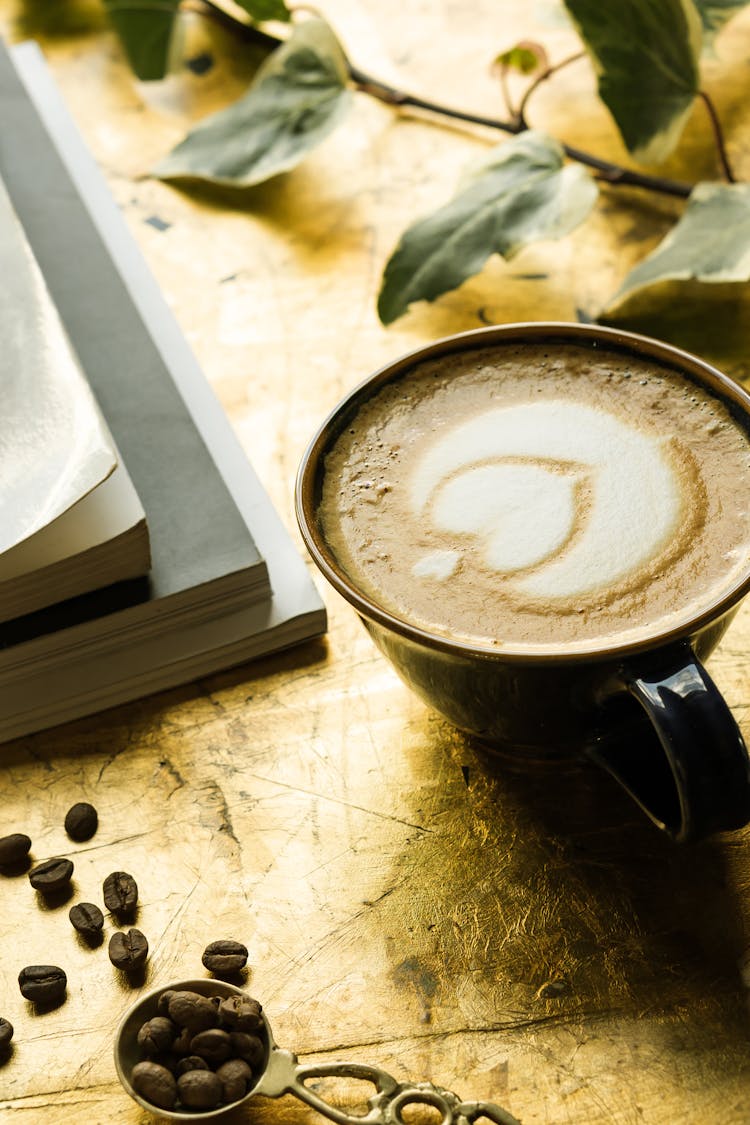 Close-Up Of A Cup Of Coffee