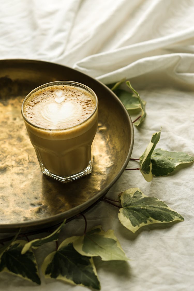 Close-Up Of A Glass Of Coffee