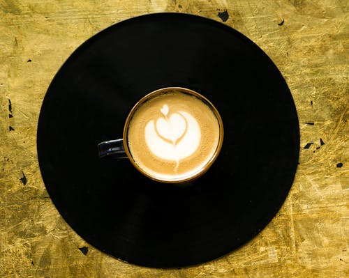 Close-Up Shot of a Cup of Cappuccino