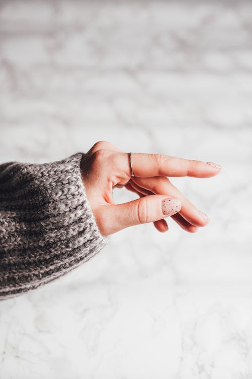 Beautiful Hand with Silver Ring 