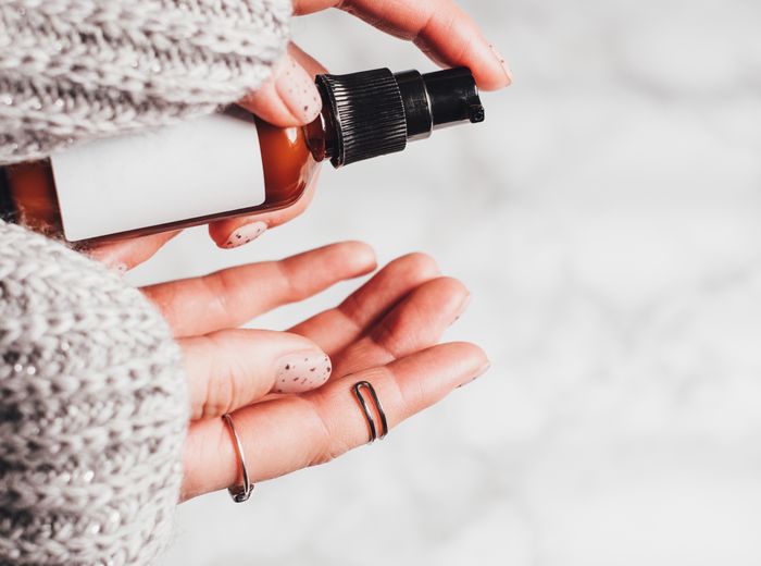 Medical-grade serum being dispensed