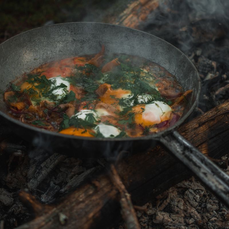Crispy Pan Omelette with Leftover Vegetables