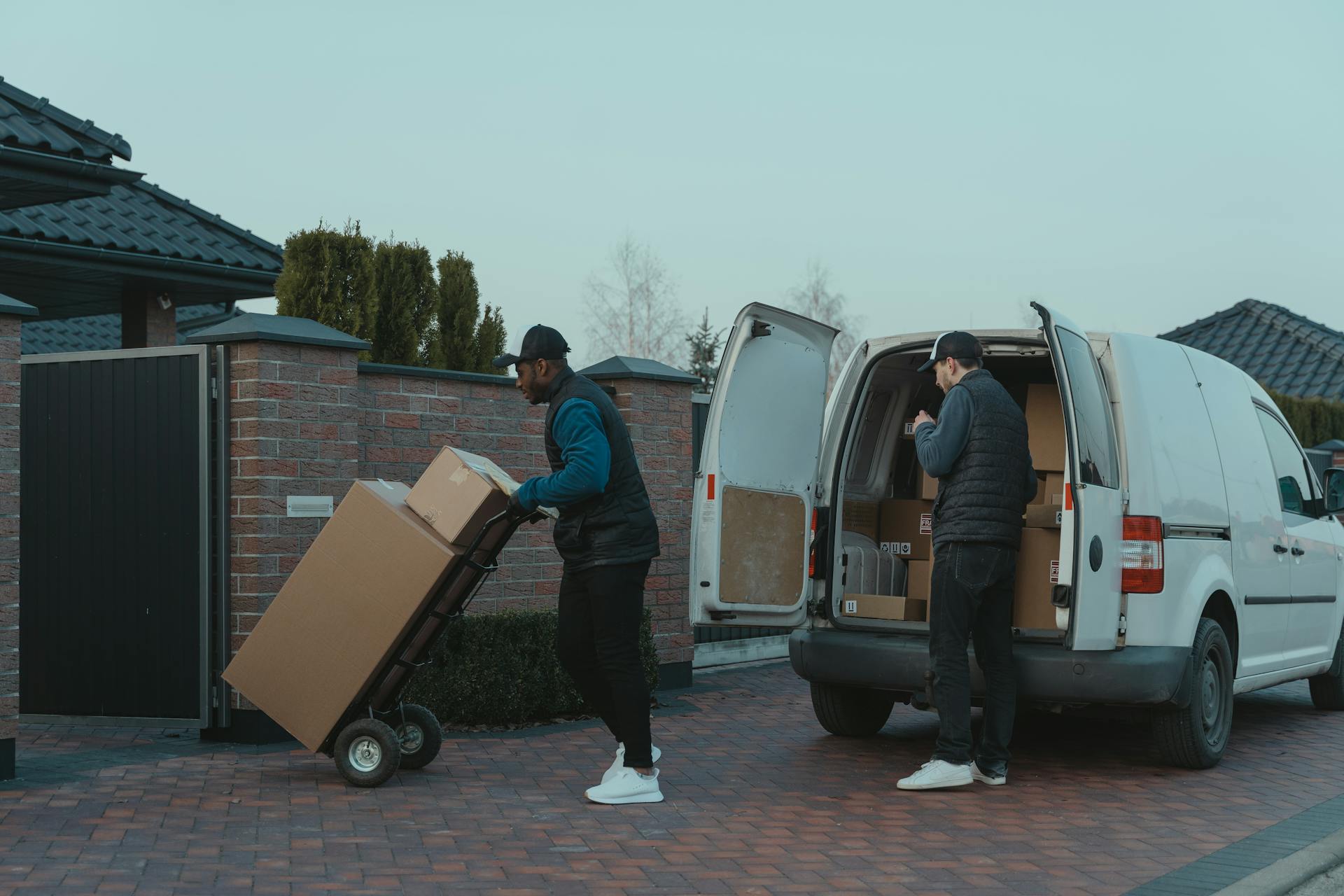 Men Delivering Parcels