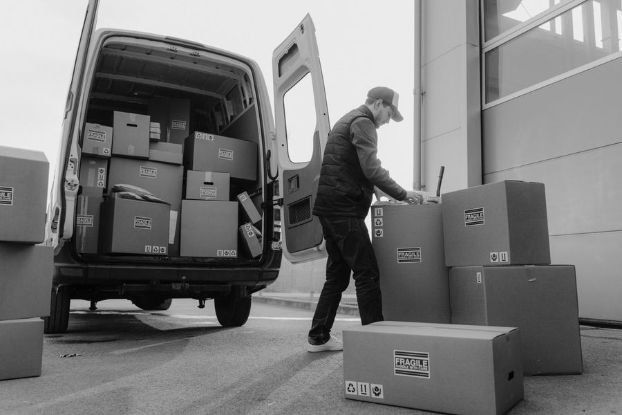 Operations review on the warehouse floor