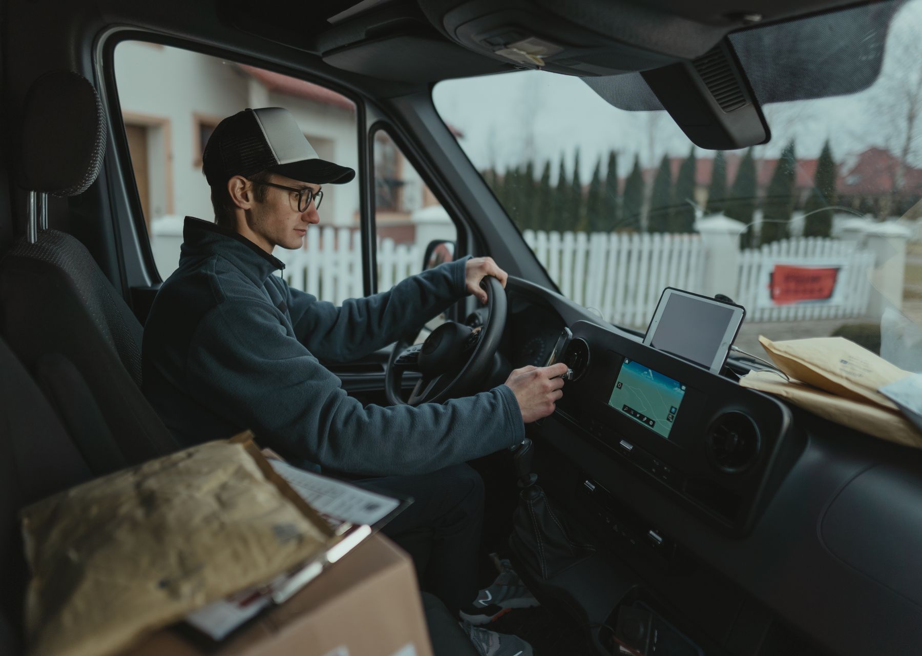 Professional removals crew at work — man and van Chrishall