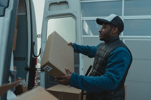 Delivery Man carrying a Package