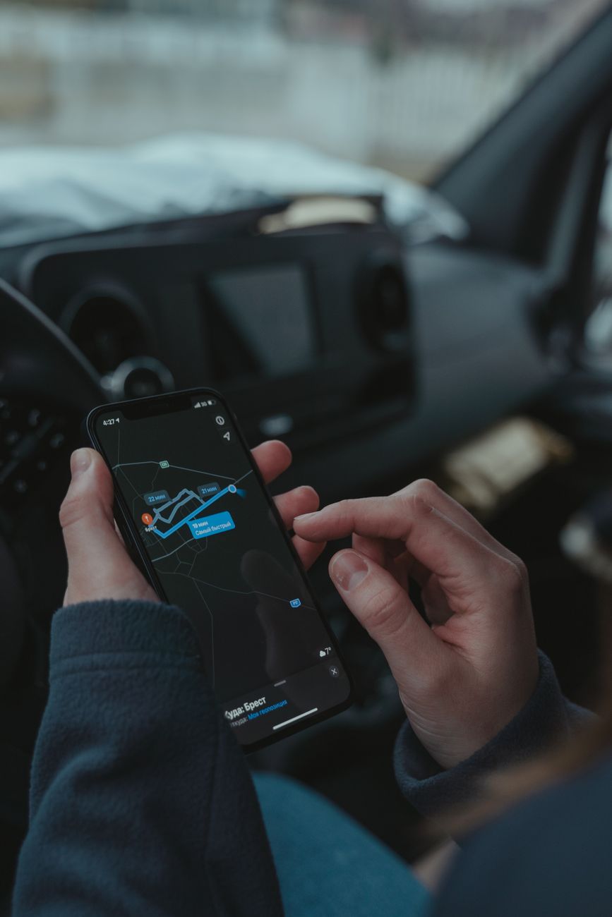A phone showing GPS navigation, illustrating the mainstream location features eSafety says can be weaponised inside abusive relationships.