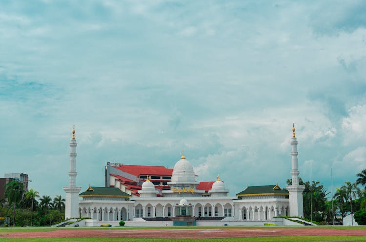 Cotabato Grand Mosque Under Cloudy Sky 