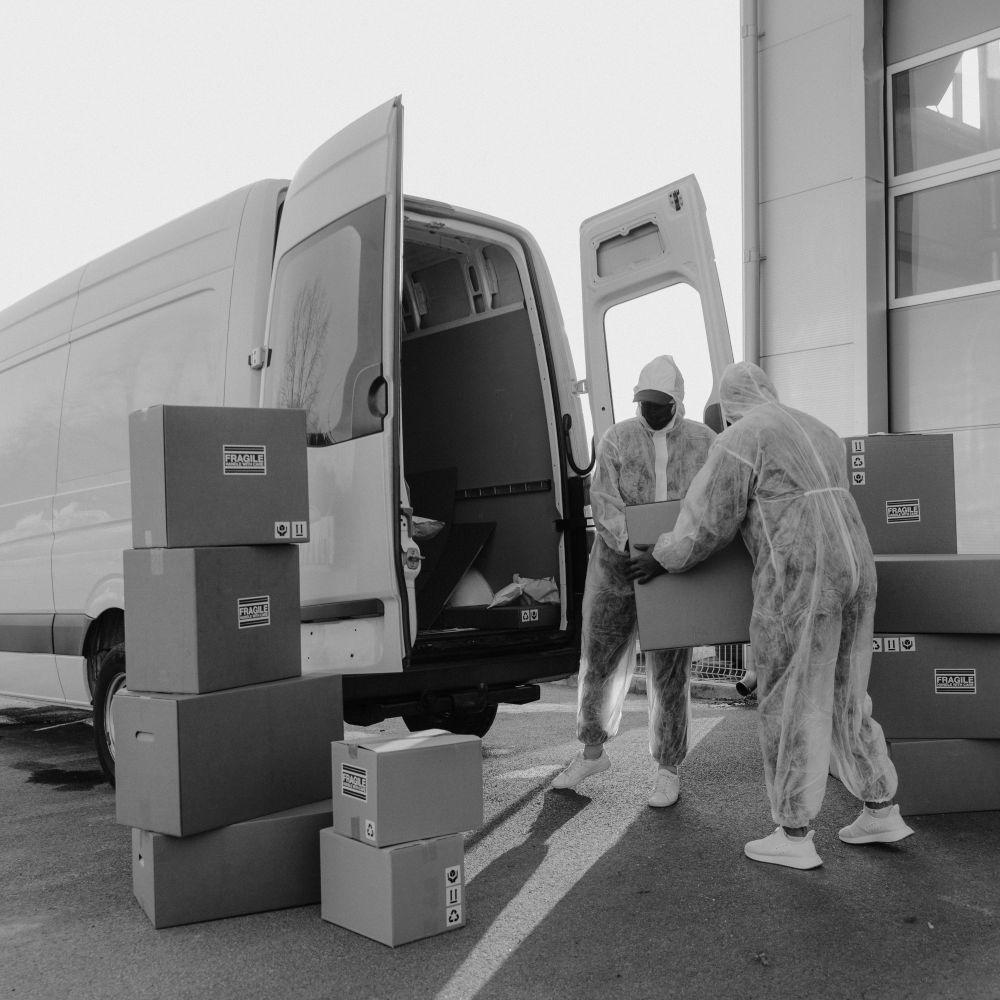 Murrow — man and van team loading a removal van