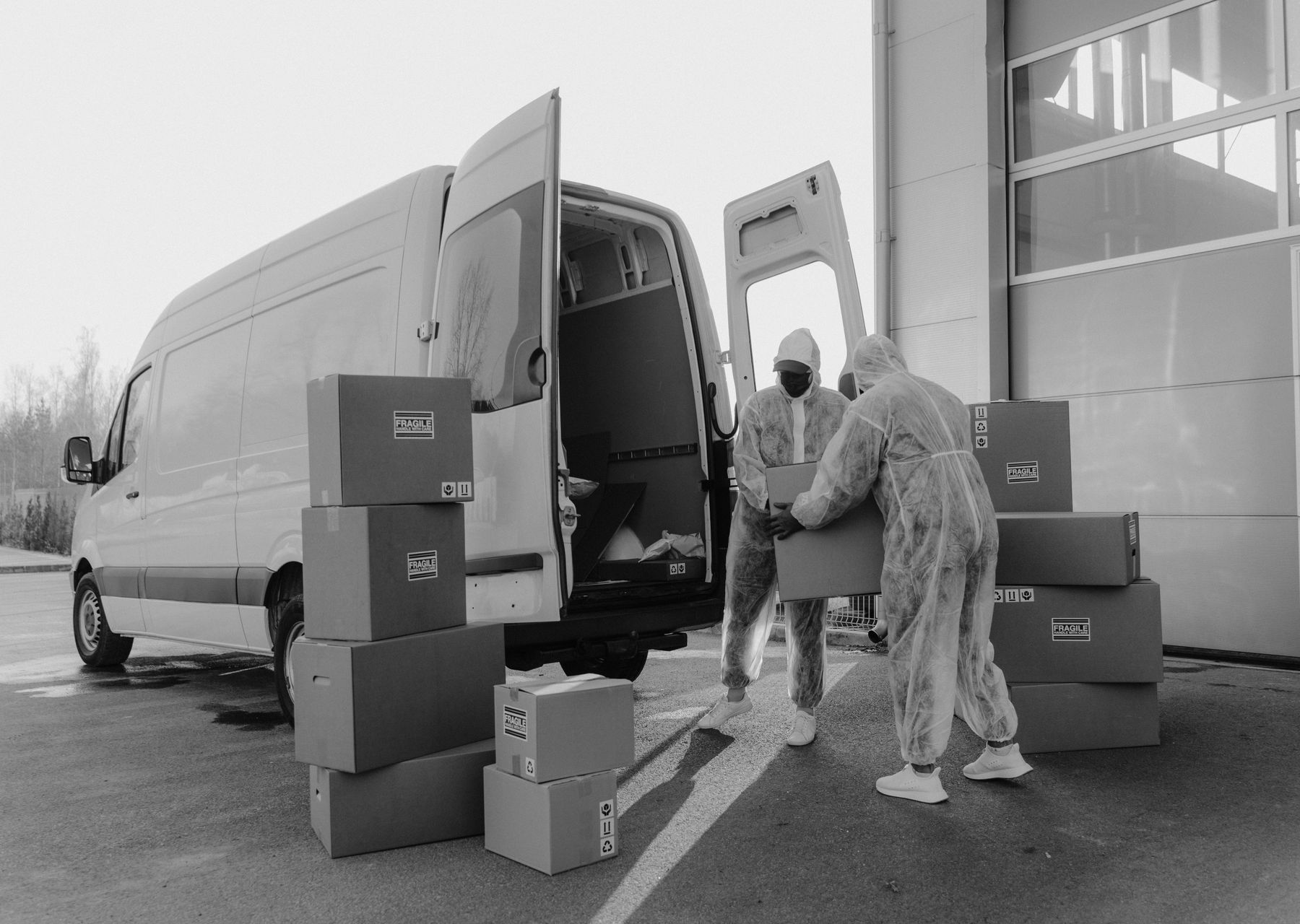 Professional removals crew at work — storage & moves to storage Hardingstone