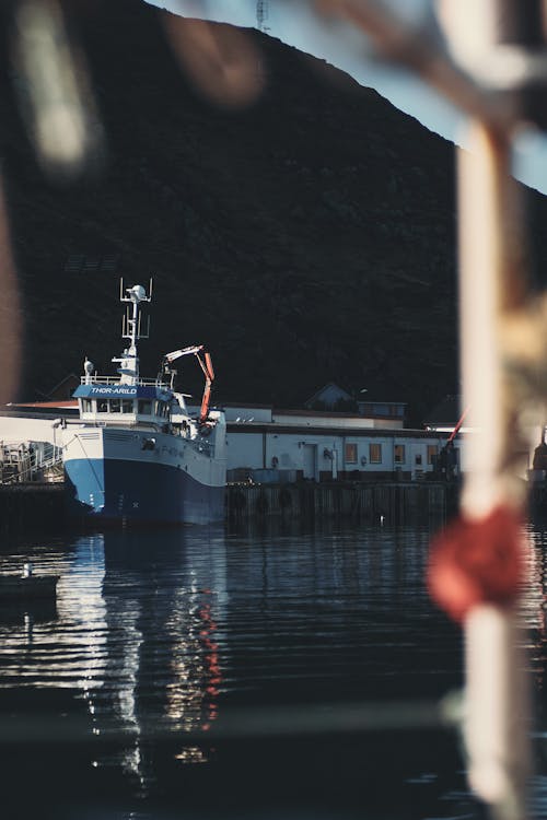 Ferry Boat docked on a Pier 