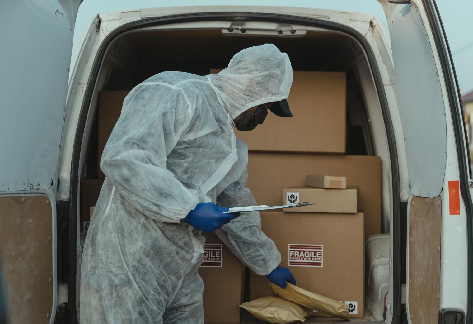 Lambley — house clearance team loading furniture into a van