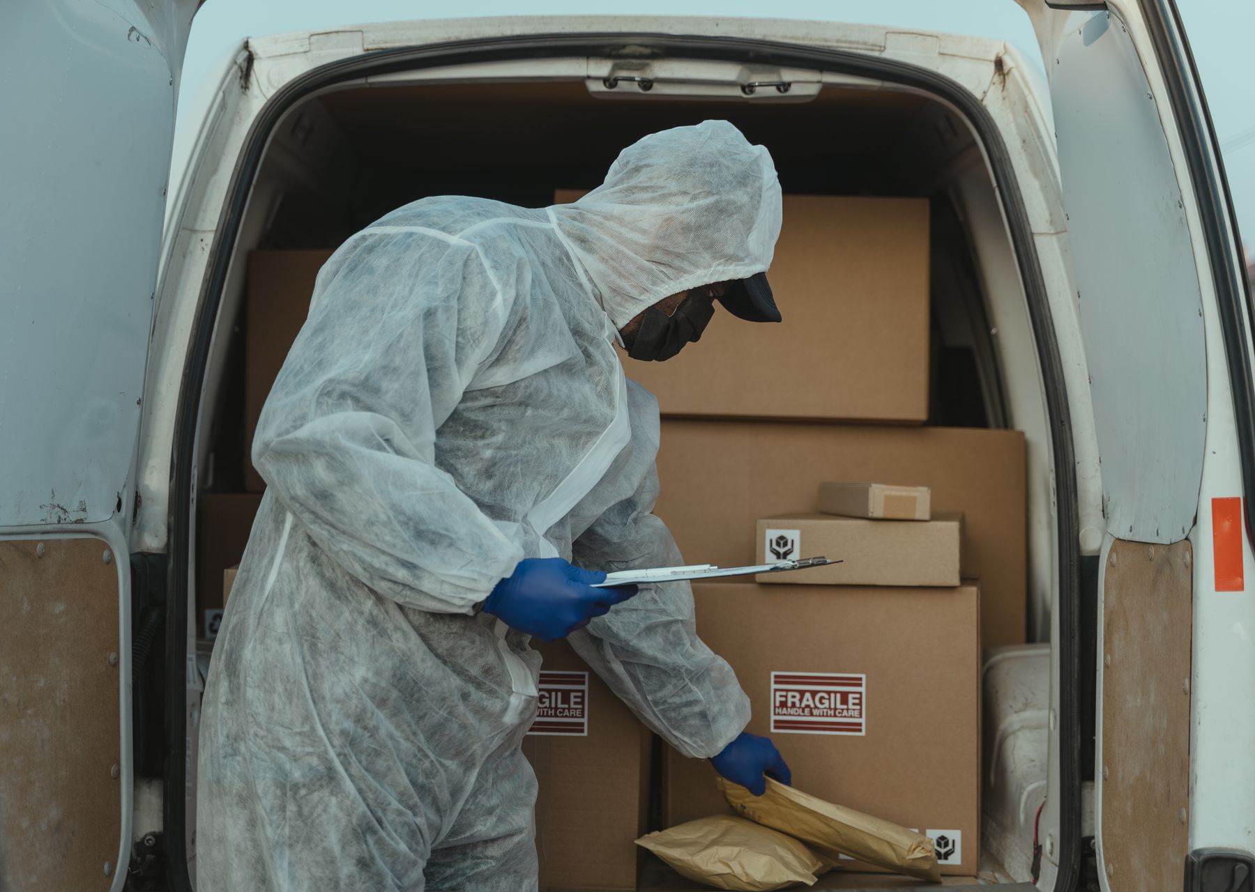 Professional removals crew at work — man and van Hexham