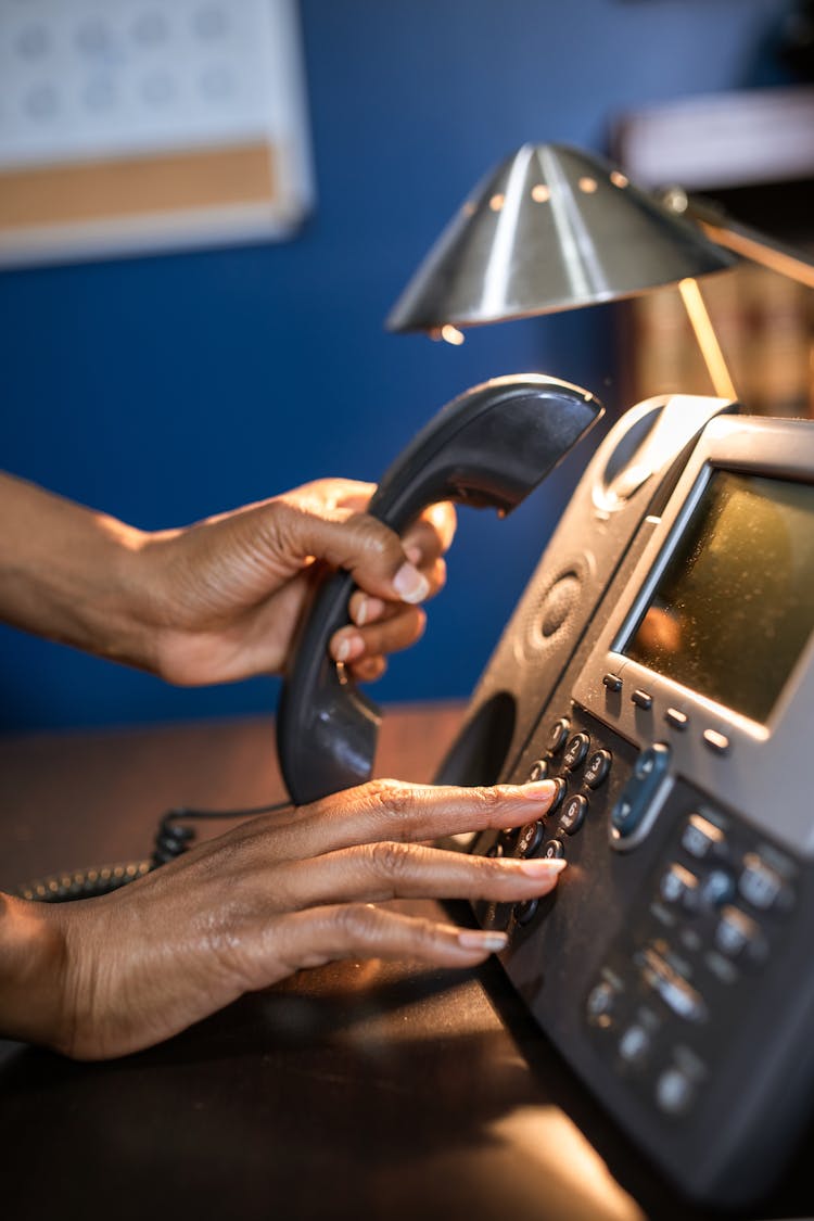 A Person Making A Phone Call