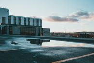 A Puddle on the Roof Parking Area