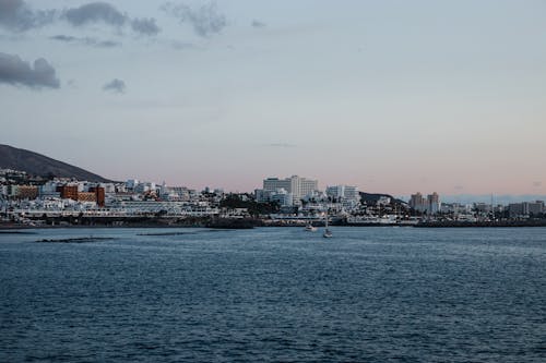 Free A View of a Coastal City Stock Photo
