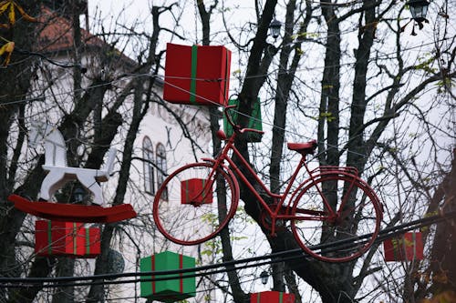 Free stock photo of big bike, bike, christmas