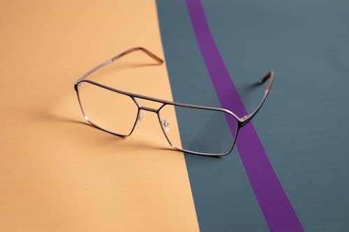 Close-Up Shot of Eyeglasses