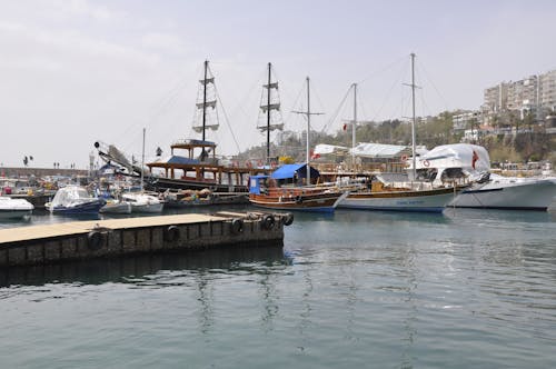 
Boats Docked on a Harbor