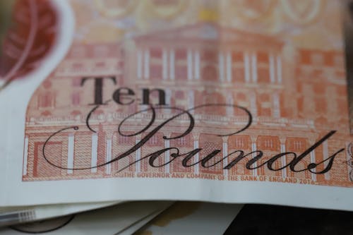 Free stock photo of british money, ten pounds Stock Photo
