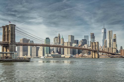 Fotobanka s bezplatnými fotkami na tému Brooklyn Bridge, budovy, centrum mesta