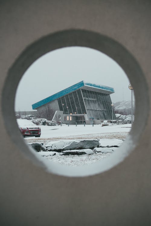 Gray Concrete Building Under the Gray Sky