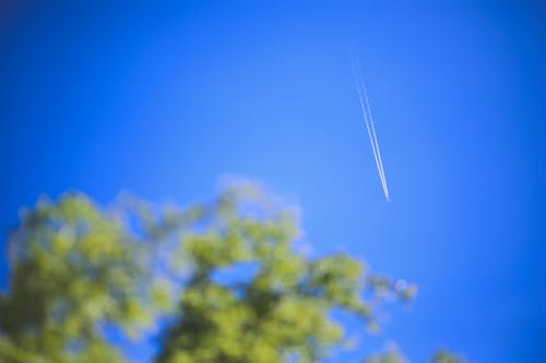 ケムトレイル, ジェット, 空の無料の写真素材