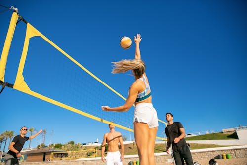 People Playing Volleyball