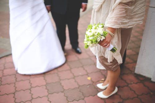 Foto profissional grátis de buquê de flores, casado, casamento