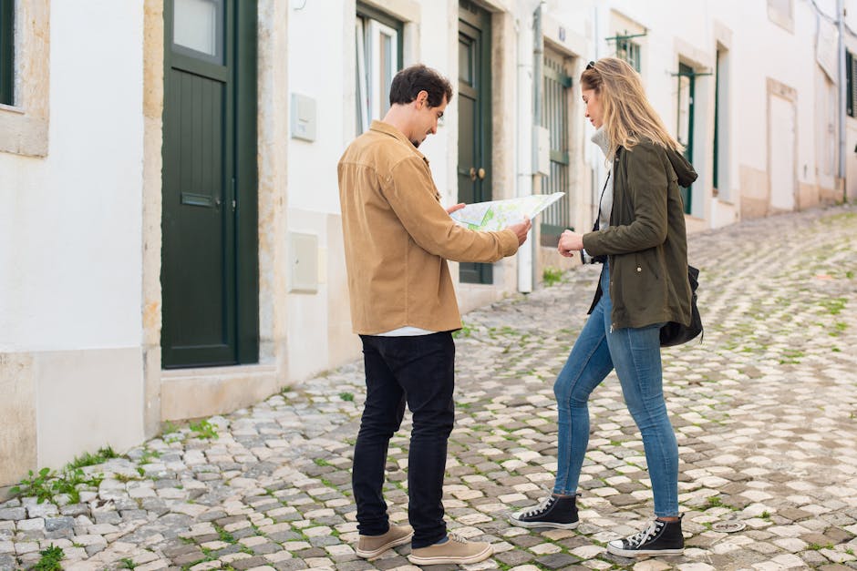 A first-time traveler with a backpack exploring a city on a budget.