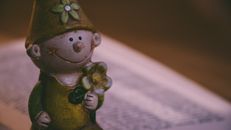Closeup Photo of Boy Holding Flower Figurine