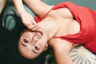 A Woman in Red Dress