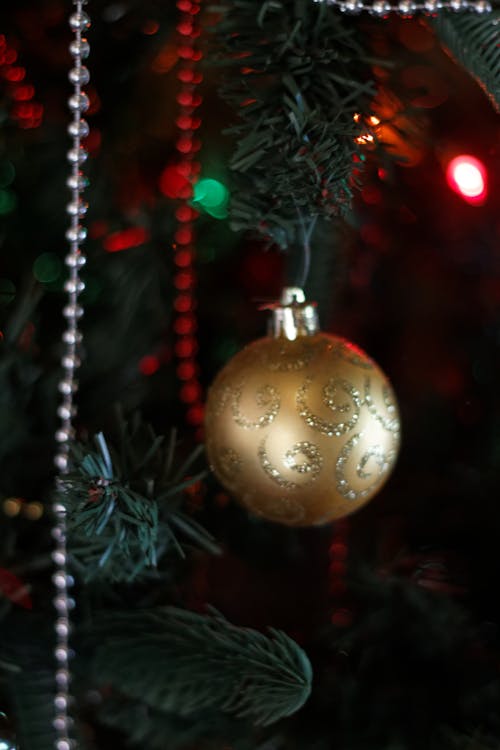 Foto d'estoc gratuïta de arbre de Nadal, bauble de nadal, bokeh