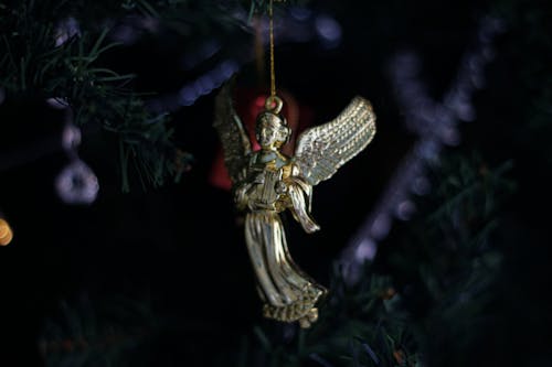 Foto d'estoc gratuïta de àngel, àngel d'or, àngel de nadal