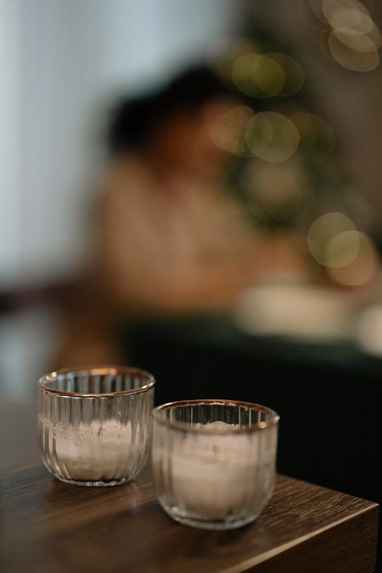 Close-Up Shot Of Scented Candles