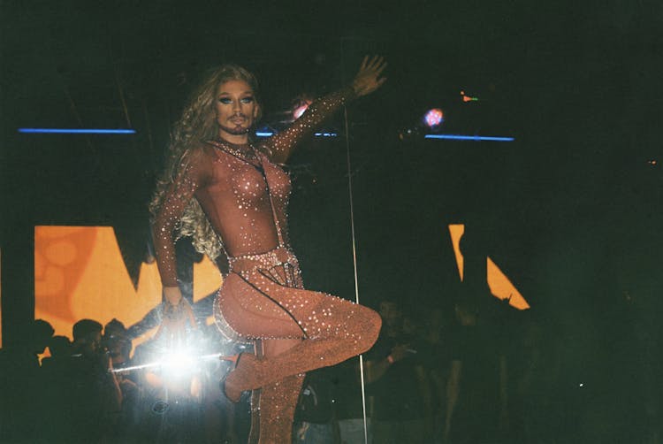 A Drag Queen Performing On Stage