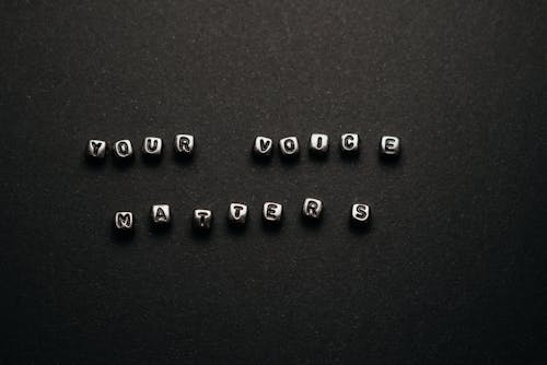 Message Spelled on Letter Cubes