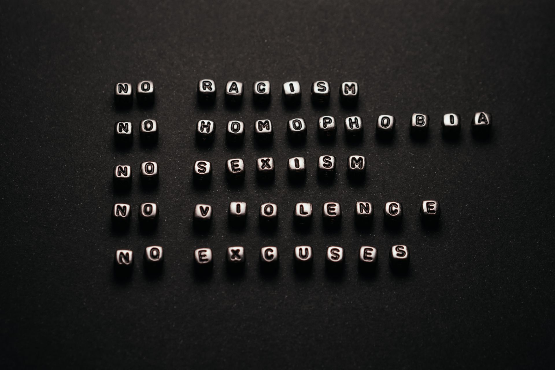 A Text on a Dark Background