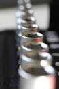 Stainless Steel Sockets on Closeup Shot