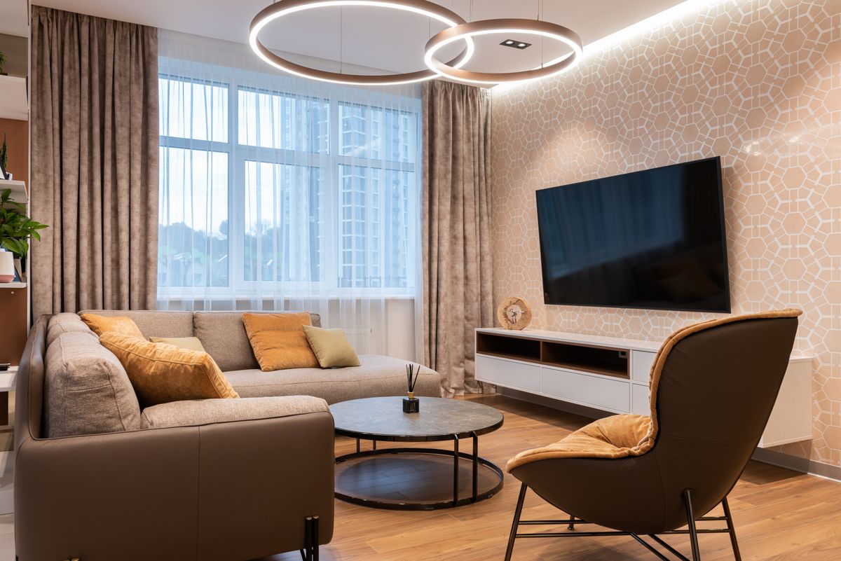 Bright modern apartment interior
