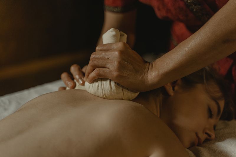 Relaxing spa massage treatment