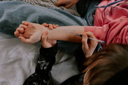 Person With Tattoo on Right Hand