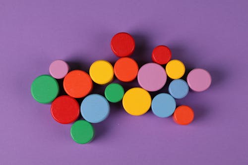 Free Colorful Circular Blocks Stock Photo